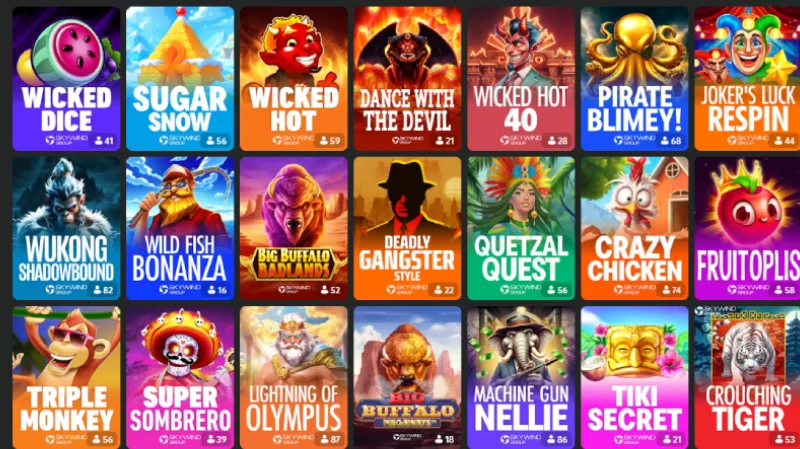 Ragam Game Unggulan Skywind di BC Game