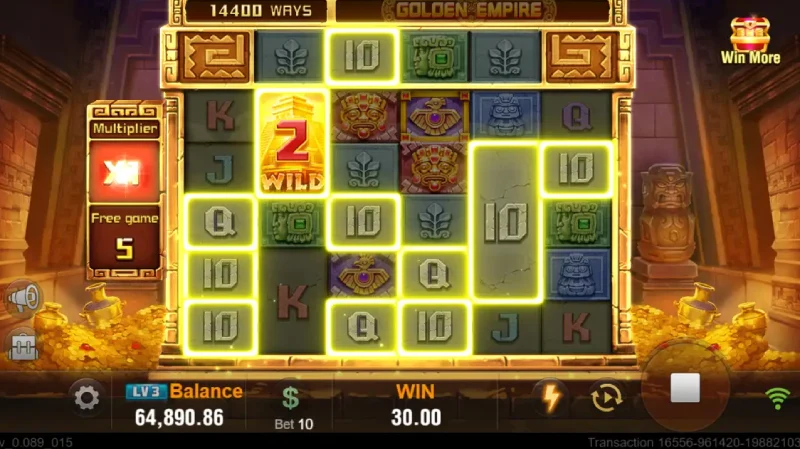 Tampilan Golden Empire