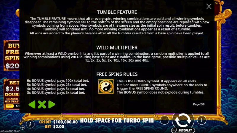 Fitur Unggulan 5 Lions Megaways - BC Game